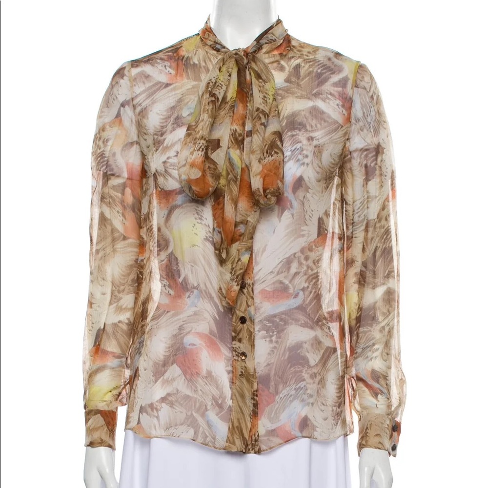 Carolina Herrera New York Pussy Bow Blouse
